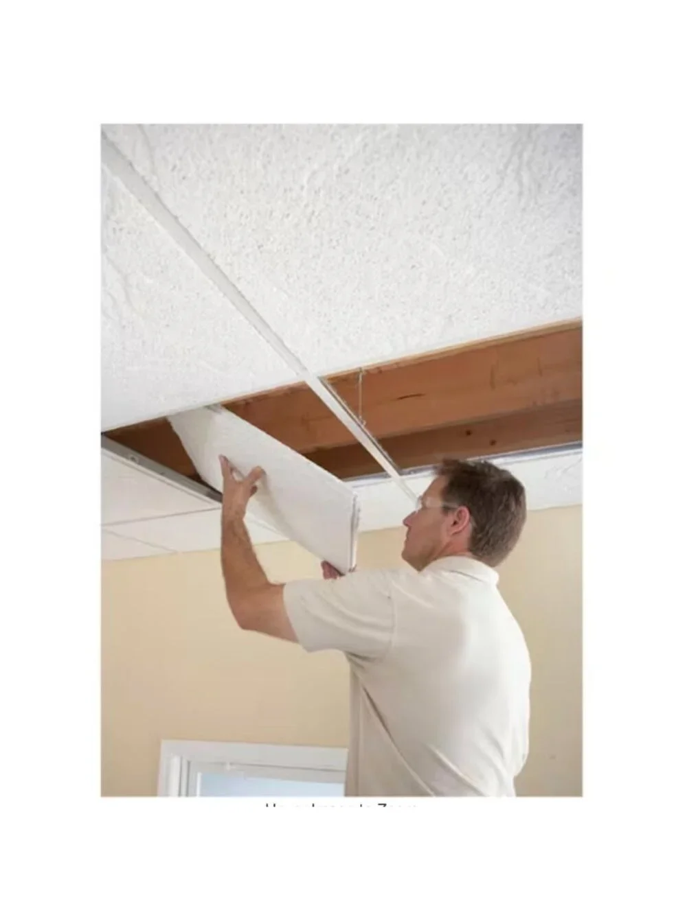 USG Ceilings Luna White 2x2 Lay-In Ceiling Tile Case of 4 (16 sq ft) R76775